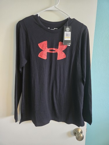 Under Armour Black W/Red Logo Size Medium - Picture 1 of 3