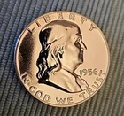 1956 Franklin Half Dollar PROOF GEM Uncirculated Silver Coin From US Mint Set MQ