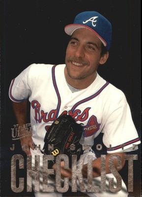 1997 Ultra Checklists #A8 John Smoltz - BB