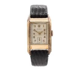 Vintage Doric Rite Angle Art Deco Men's Mechanical Wristwatch Swiss 10k RGP