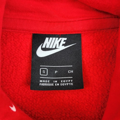 Nike Hoodie Herren Small rot weiß Swoosh CJ5405-657 Pullover Sweatshirt Logo - Bild 3 von 10