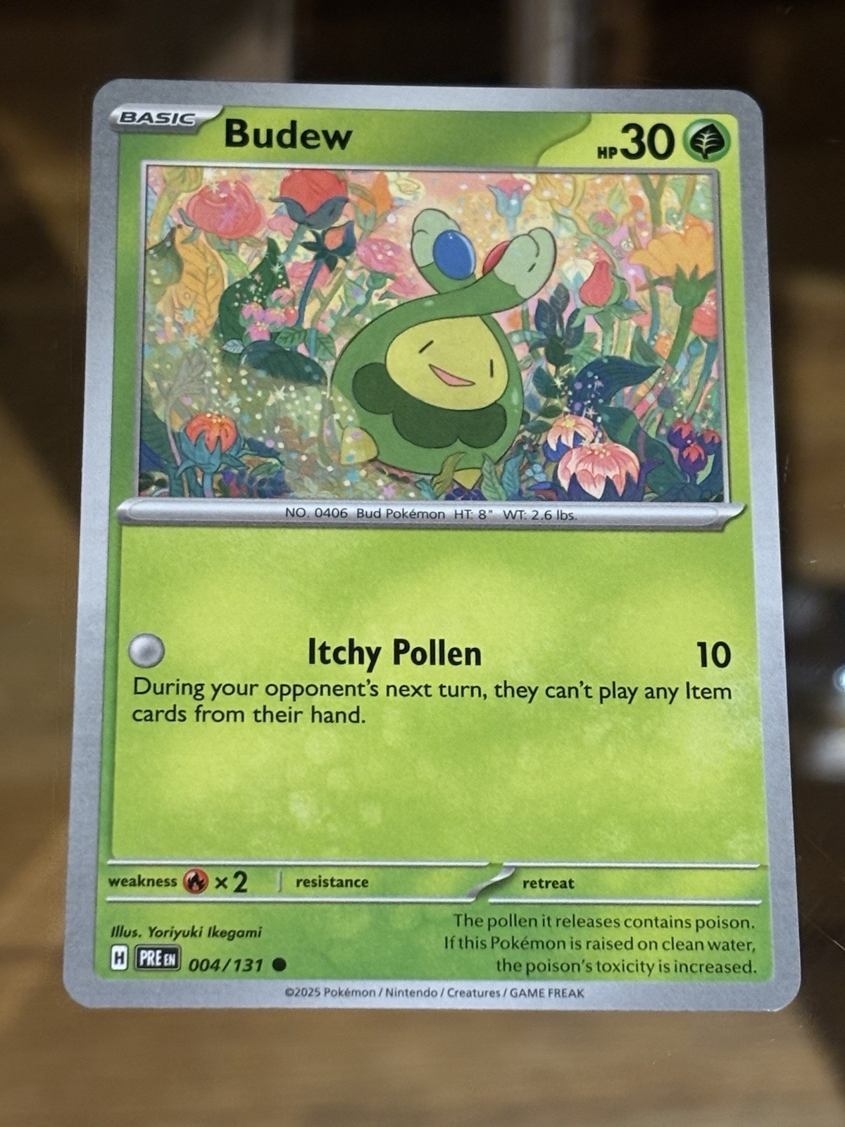 Budew - 004/131 - Common - Prismatic Evolutions Pokemon Card