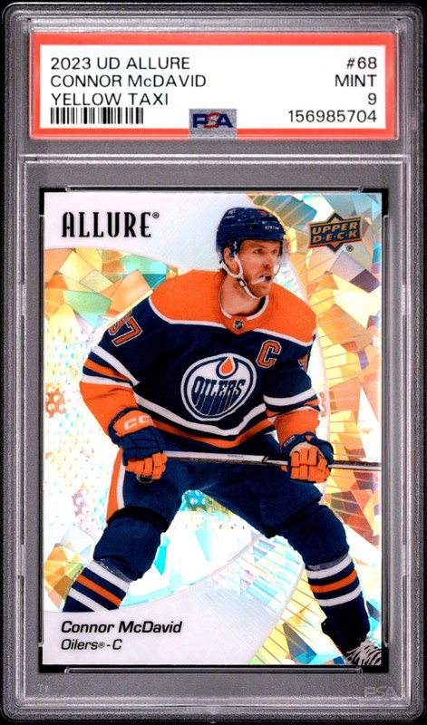 2023 Upper Deck Allure Connor McDavid Yellow Taxi PSA 9 Mint