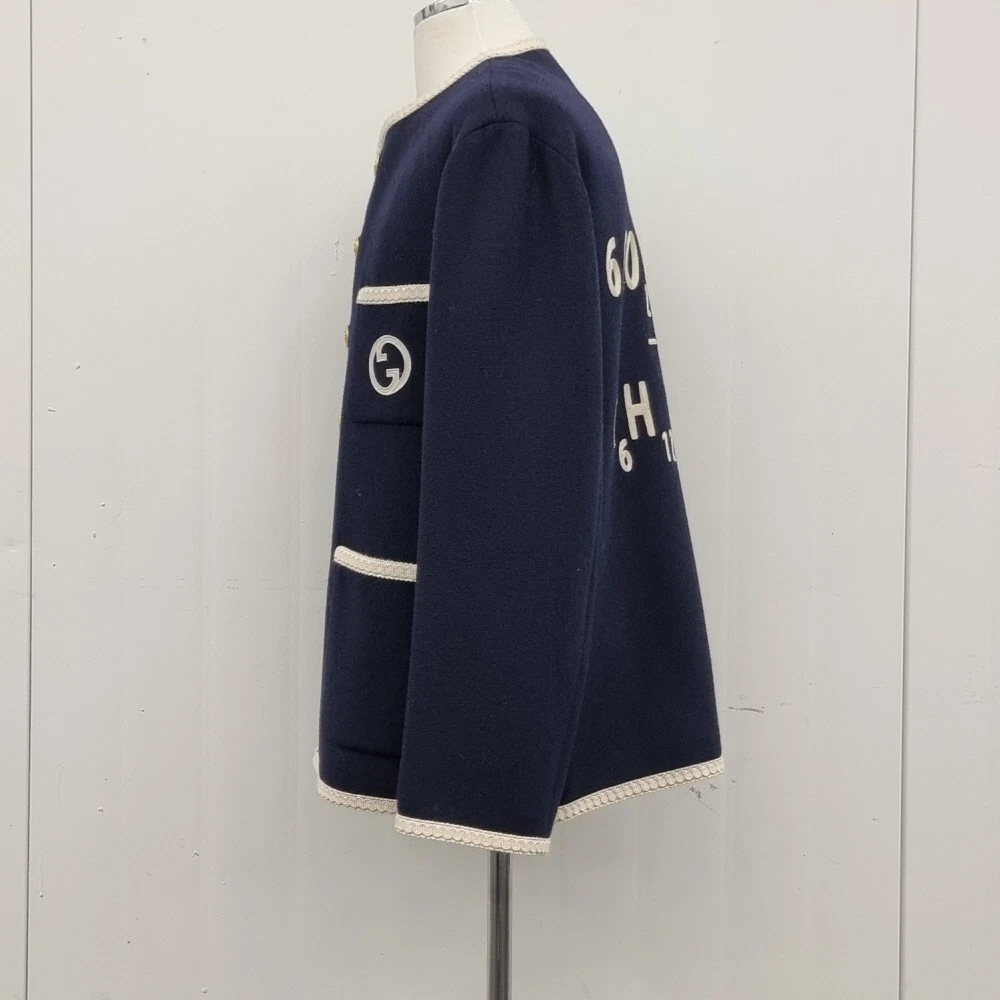 Gucci giacca cardigan uomo tweed retrò 48 136011949