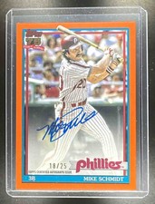 2026 Topps 1991 Baseball All-Star Auto Orange 18/25 Mike Schmidt