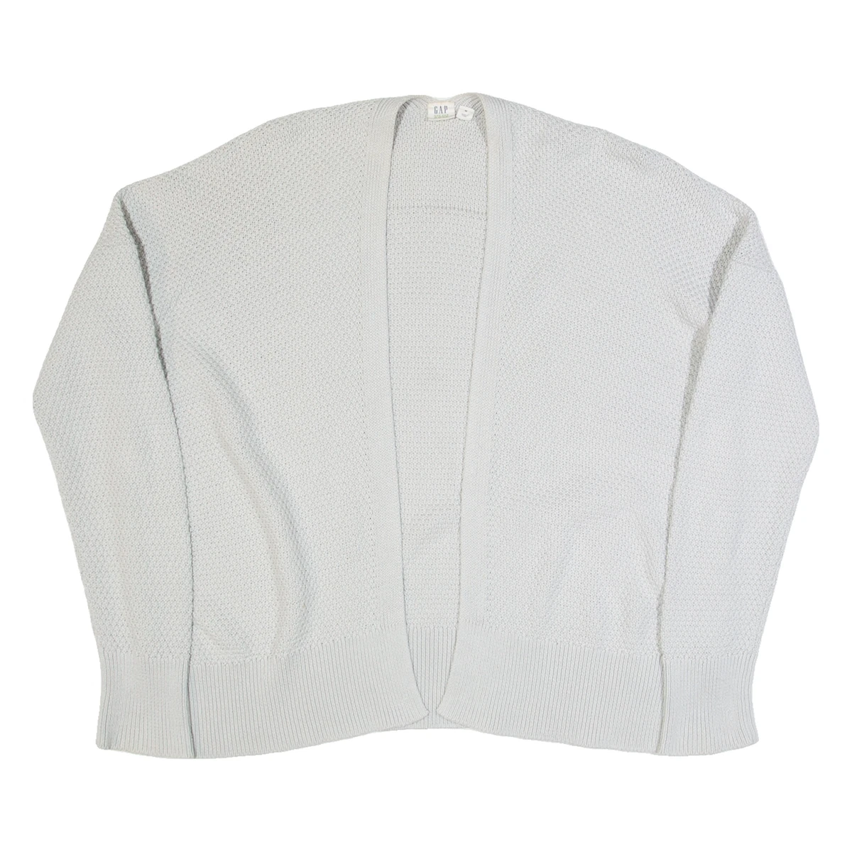 Veste Bomber Femme Gap En Tricot – Gris Chiné Et Crème, Fermeture éclair, Taille XS (neuf Sans étiquettes)