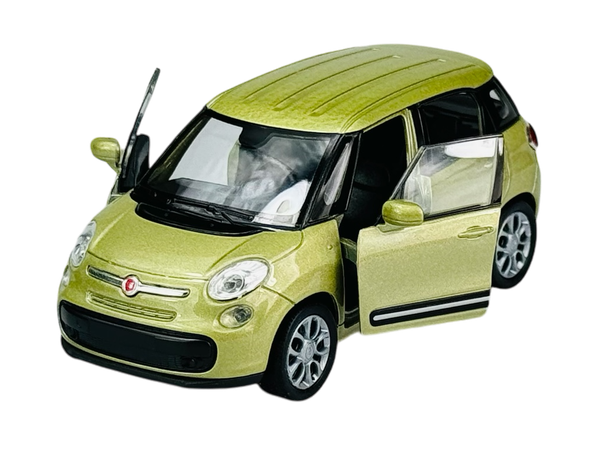 Welly 2013 Fiat 500L Grun 1:34 Die Cast Metal Model Neu Im Kasten 43658-image
