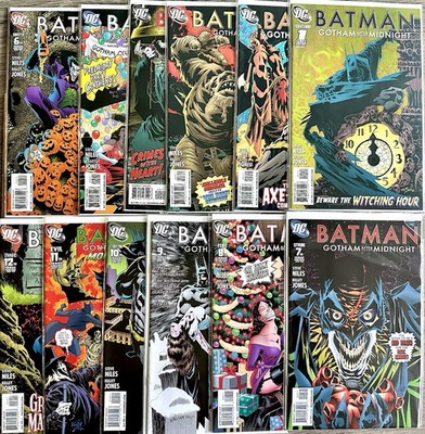 Batman Gotham After Midnight #1-12 Full Set (DC 2008) Steve Niles & Kelley Jones