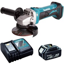 Makita DGA452Z 18V Cordless 115mm Angle Grinder with 1 x 5.0Ah Battery & Charger