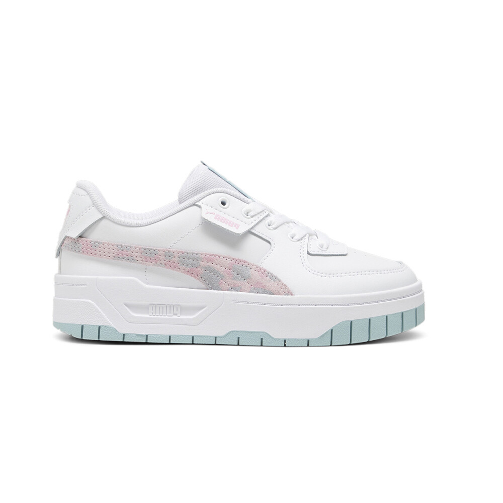 Молодежные кроссовки на шнуровке для девочек Puma Cali Dream с животным принтом, синие, розовые, белые кроссовки Cas