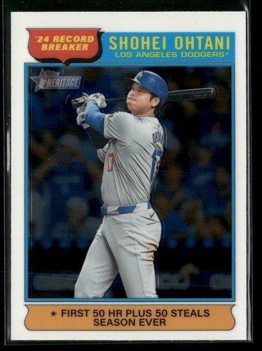 2025 Topps Heritage #1 SHOHEI OHTANI Chrome Record Breaker - Los Angeles Dodgers
