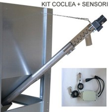 kit coclea con sensori lung. 2m  fi 90 mm – motore 120w - per travasi in stufa