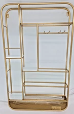 Fancy Wine Rack Wall Mount Glass & Cork Storage Easy Install No Assembly Req