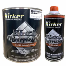 1 Gal Kirker Black Diamond Car Paint Cobalt Blue Met LVB-41096 w/ Med Activator