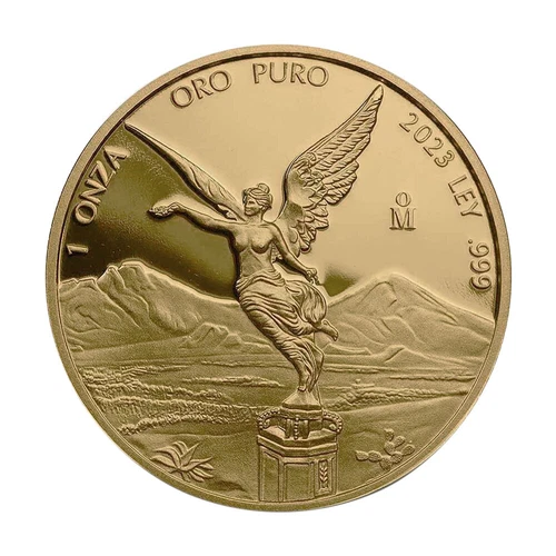 2023 Proof Gold Mexican Libertad Onza 1 oz in Capsule