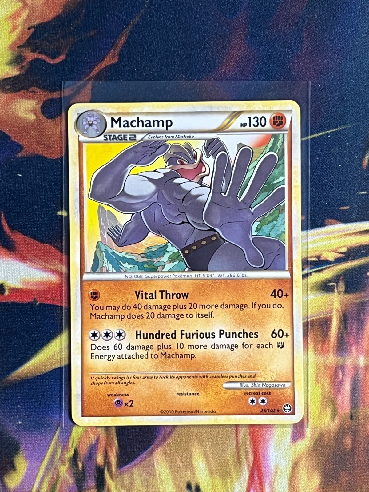 Pokemon - Machamp - 26/102 - Rare - HS Triumphant - LP