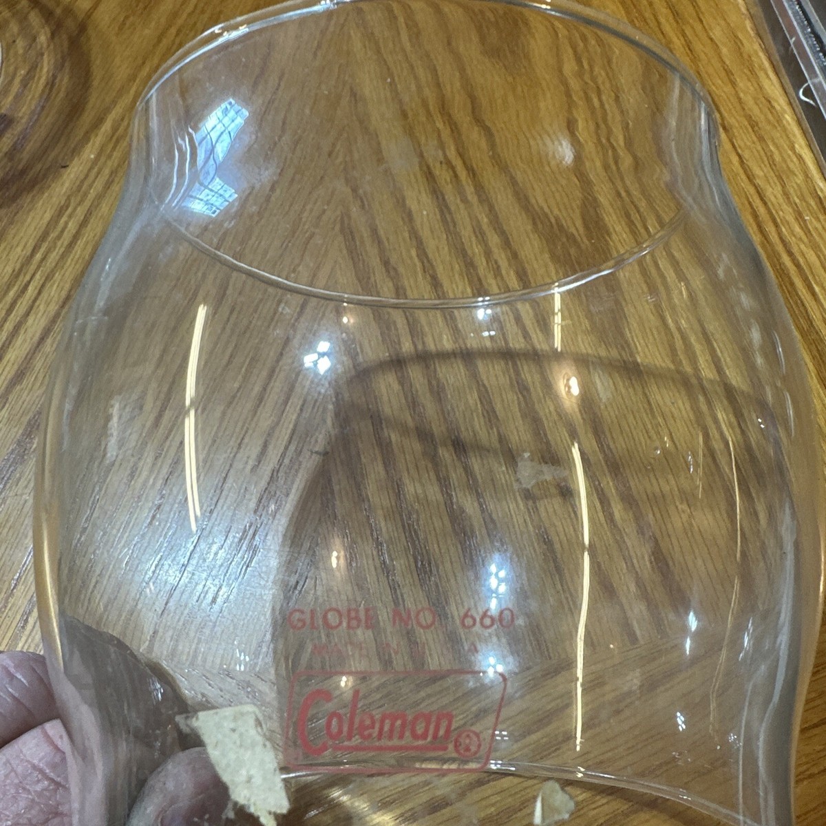 美品コールマンNo660 236/237 用グローブColeman Globes NOS Vintage Coleman 236 237 237A Lantern Globe 660 with Red