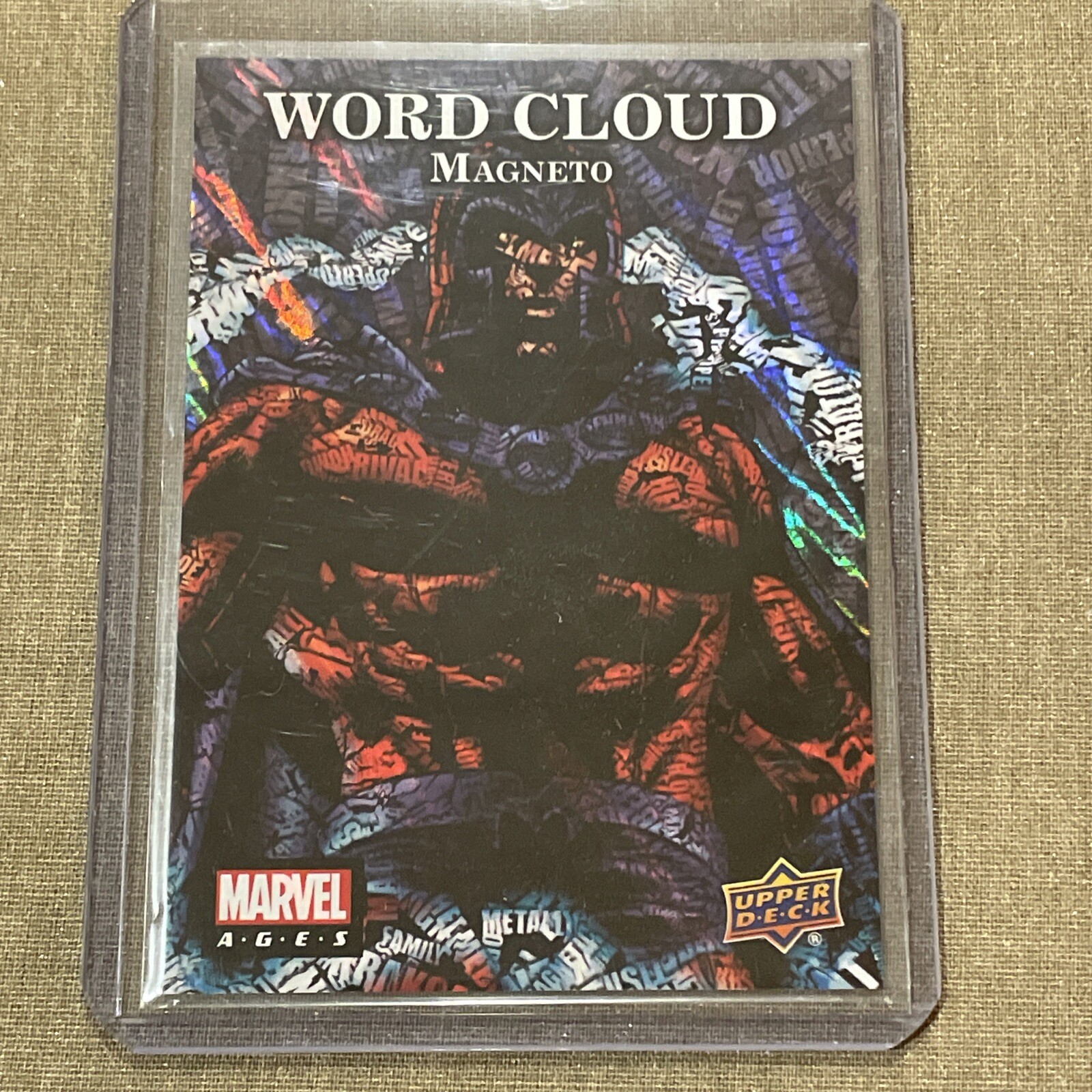 2020 Upper Deck Marvel Ages Word Cloud SP Magneto #WC-38