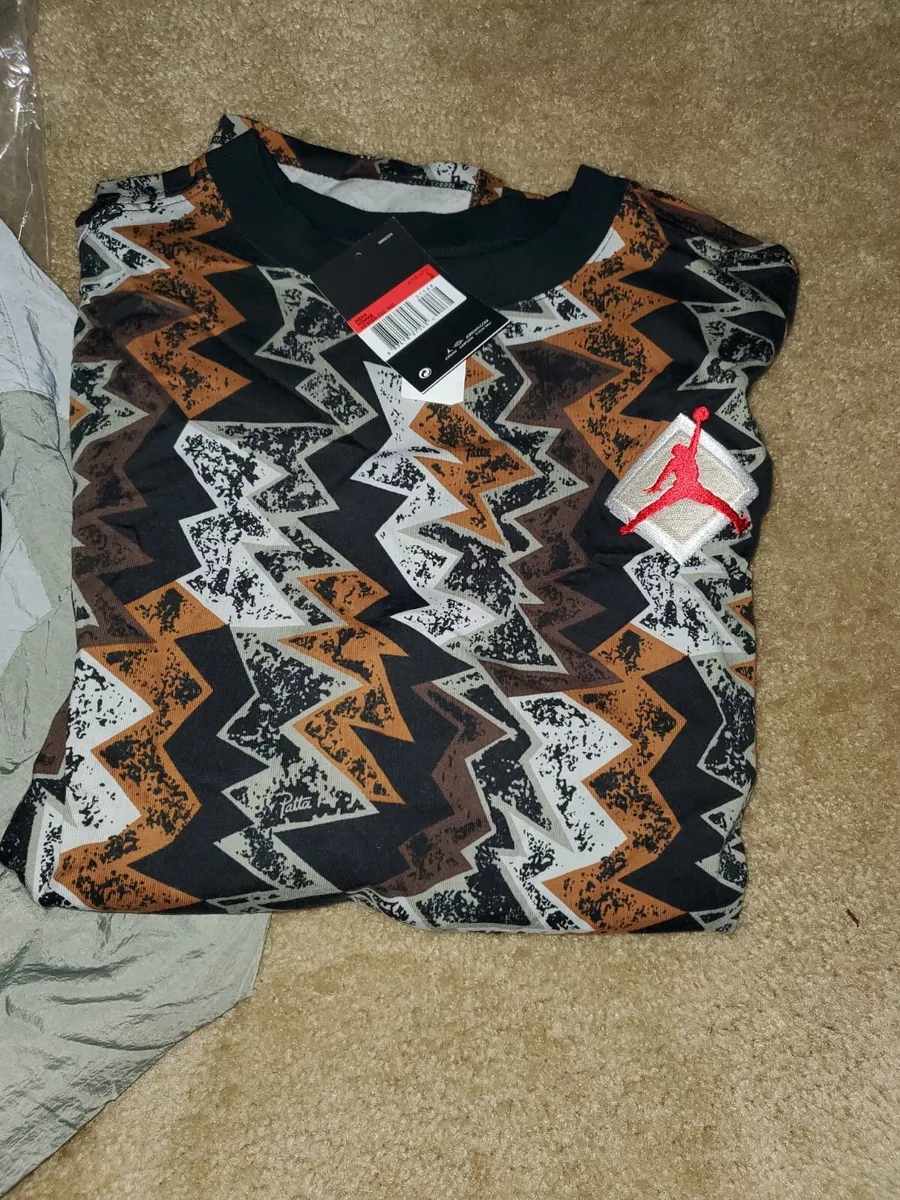 Nike Air Jordan 7 x Patta T Shirt AR3885 - 010 Large Rare