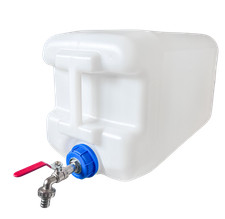 Wasserkanister + Kugelhahn 1/2" Beh&auml;lter Trinkwasserkanister Kanister 10/20/30 L