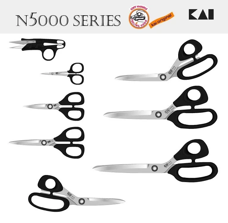 KAI N5000 Multi-Purpose Craft/Sewing Scissors Dressmaking Shears