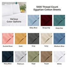 Egyptian Cotton 1000 Series mypill0ws Bedding Sheets 18 Inch King size