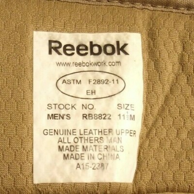 REEBOK RB 8822 TAN DESERT MILITARY COMBAT BOOTS SIZE 11.5M  display picture 1