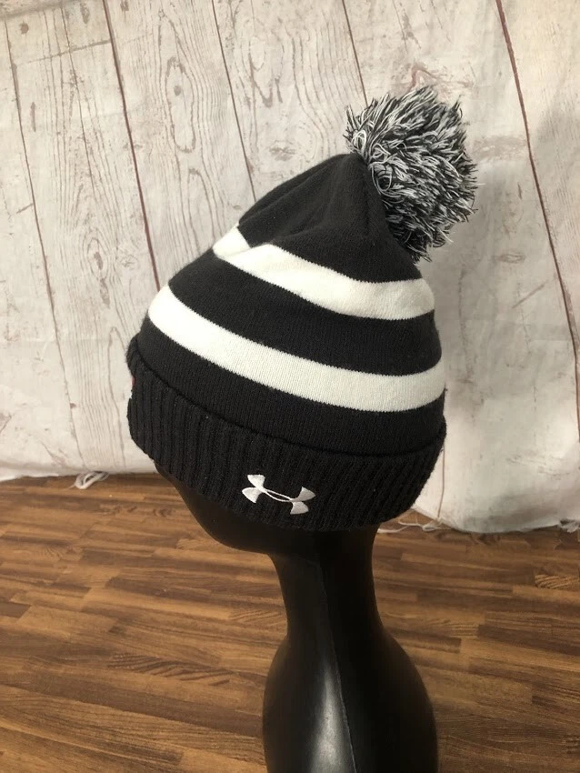 Gorro Under Armour a Rayas Negro/Blanco OSFA Foto 2 de 4