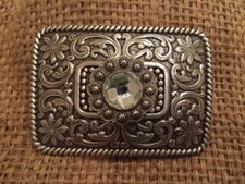 2007 SILVER RHINESTONE LIMITED EDITION BELT BUCKLE FROM ORIGINAL MASTER