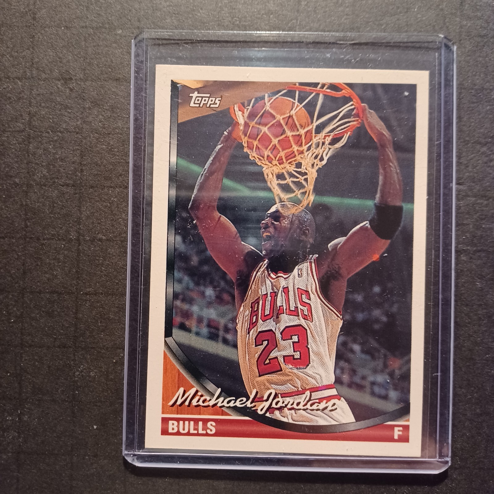 1993-94 Topps #23 Michael Jordan UER/(Listed as a forward with birthdate/of 1968
