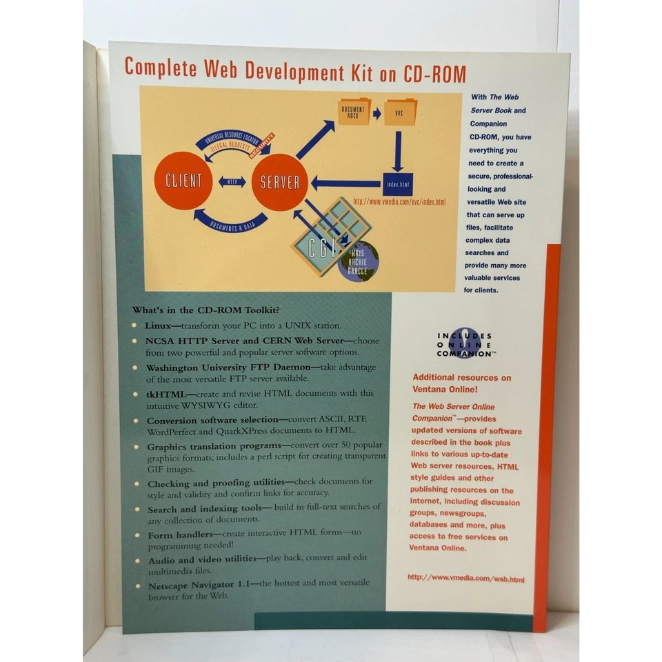 The Web Server Book W/CD-ROM Tool Kit 1995 First Edition - Image 4 of 4