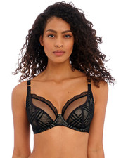 Freya Fatale Reggiseno a Tuffo 30 E Nero Basso Centro Anteriore