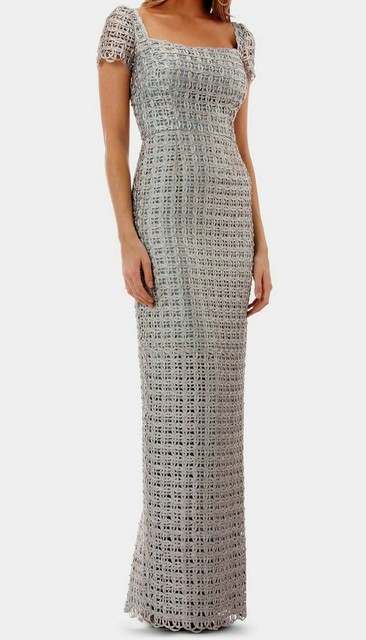 square neck gown