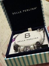 Bella Perlina Purple Butterfly Charm Metal & ...