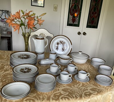 BROWN MONTERREY Stoneware Place Setting Japan