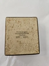 Antique TIFFANY & CO Fifth Avenue & 37th St New York Paris Jewelry Box 2 x 2.25