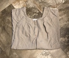 Vintage High Rise Glen Plaid Women  s Pants W28 Trouser Liz Claiborne lined 1544