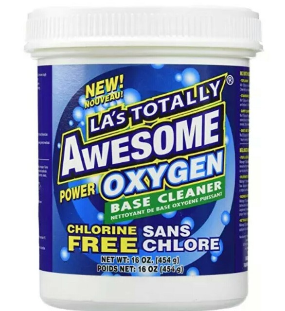 2 x LA's Totally Awesome Power Oxygen Base Oxy Cleaner Laundry Booster