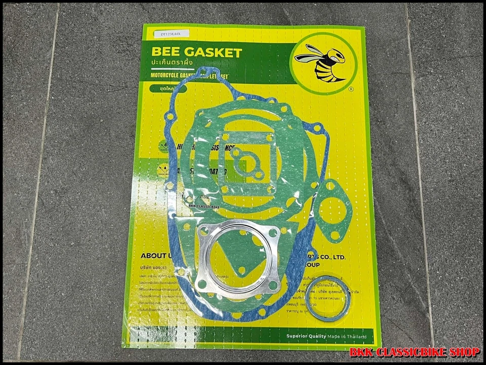 Juego completo de juntas Yamaha DT125 E/MX 1978-1981 ALTA CALIDAD Foto 2 de 4