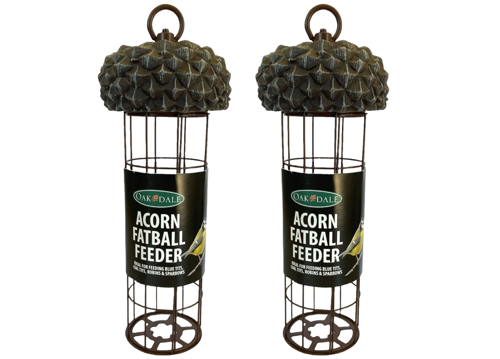Oakdale Acorn Fatball Bird Feeder - Twin deal pack