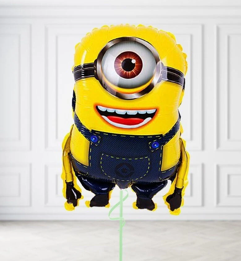 Amscan 3265601 - standaard folieballon Minions groep, circa 43 cm, Stuart, Kevin en Bob, verjaardag, heliumballon Amscan 3265601 - standaard folieballon Minions groep, circa 43 cm, Stuart, Kevin en Bob, verjaardag, heliumballon