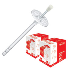 LMX Dämmstoffdübel Ø8/10mm Styropordübel Tellerdübel Stahlnagel Schlagdübel