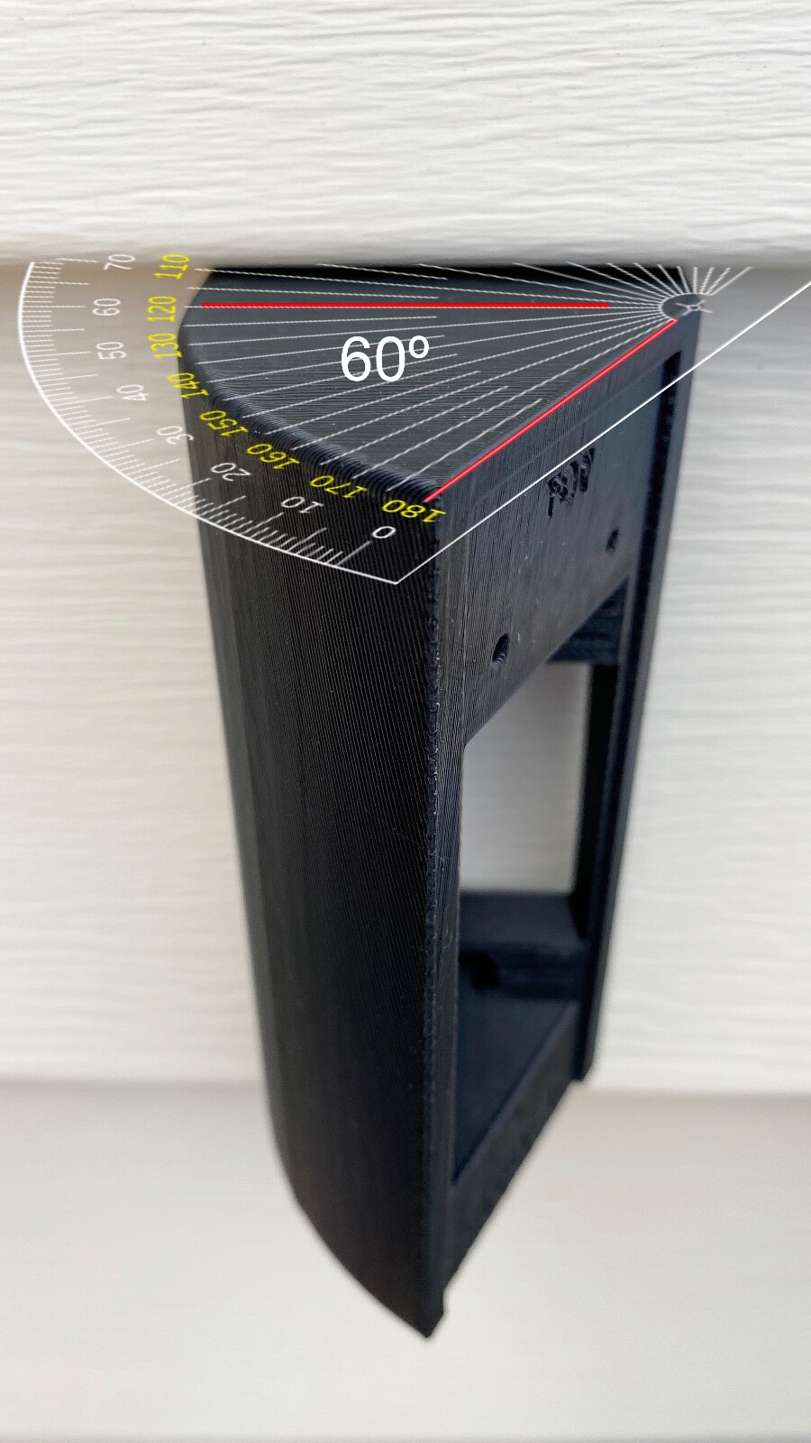 Amcrest AD110 Video Doorbell 60º Left Side Mount Wedge Bracket Type B-image