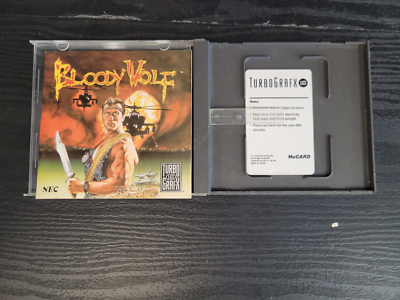 BLOODY WOLF NEC Turbo Grafx 16 Ntsc-Usa (Complete - Good Condition) EUR