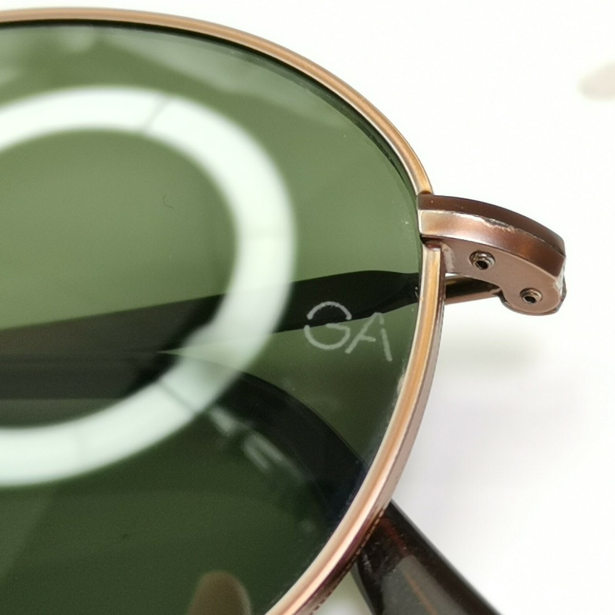 Authentic Giorgio Armani 1997 Vintage Sunglasses Brown Round Men