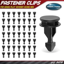 50Pcs 17 mm Nylon Engine Bulkhead Cover Striker Retainer clips for Honda Acura