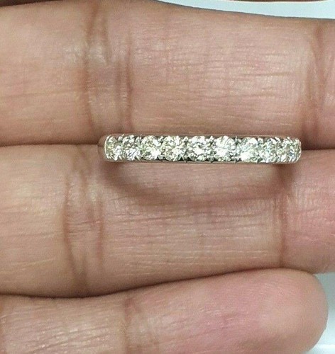 18Carat White Gold Diamond Half Eternity Band Grain Set 0.31cts 2.3 mm - Picture 10 of 10