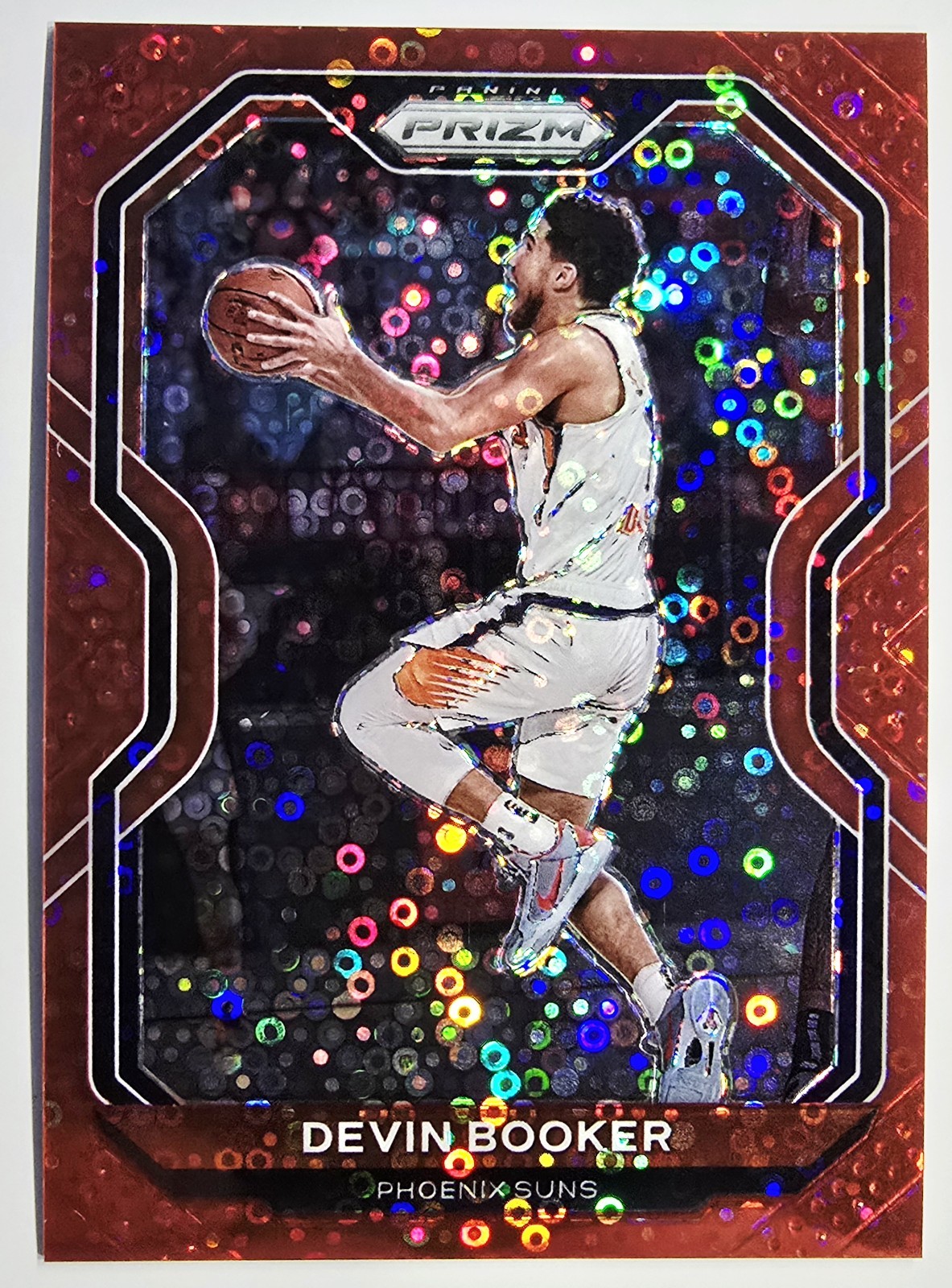 2020-2021 Panini Prizm Fast Break Red Disco Prizm /125 Devin Booker #214 Suns 🔴