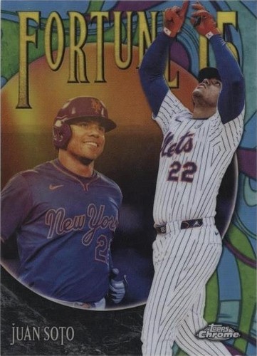 Juan Soto 2025 Topps Chrome Update Baseball Fortune 15 Refractor