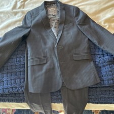 Appaman Mod Suit Black Pin Stripe Boys Size 8
